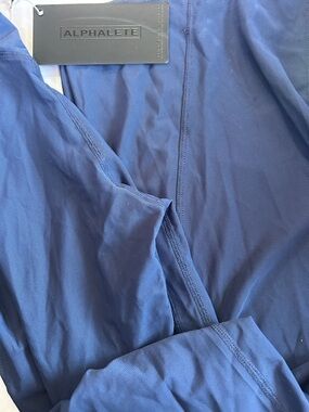 Alphalete Navy Blue mesh pants boot cut flare S